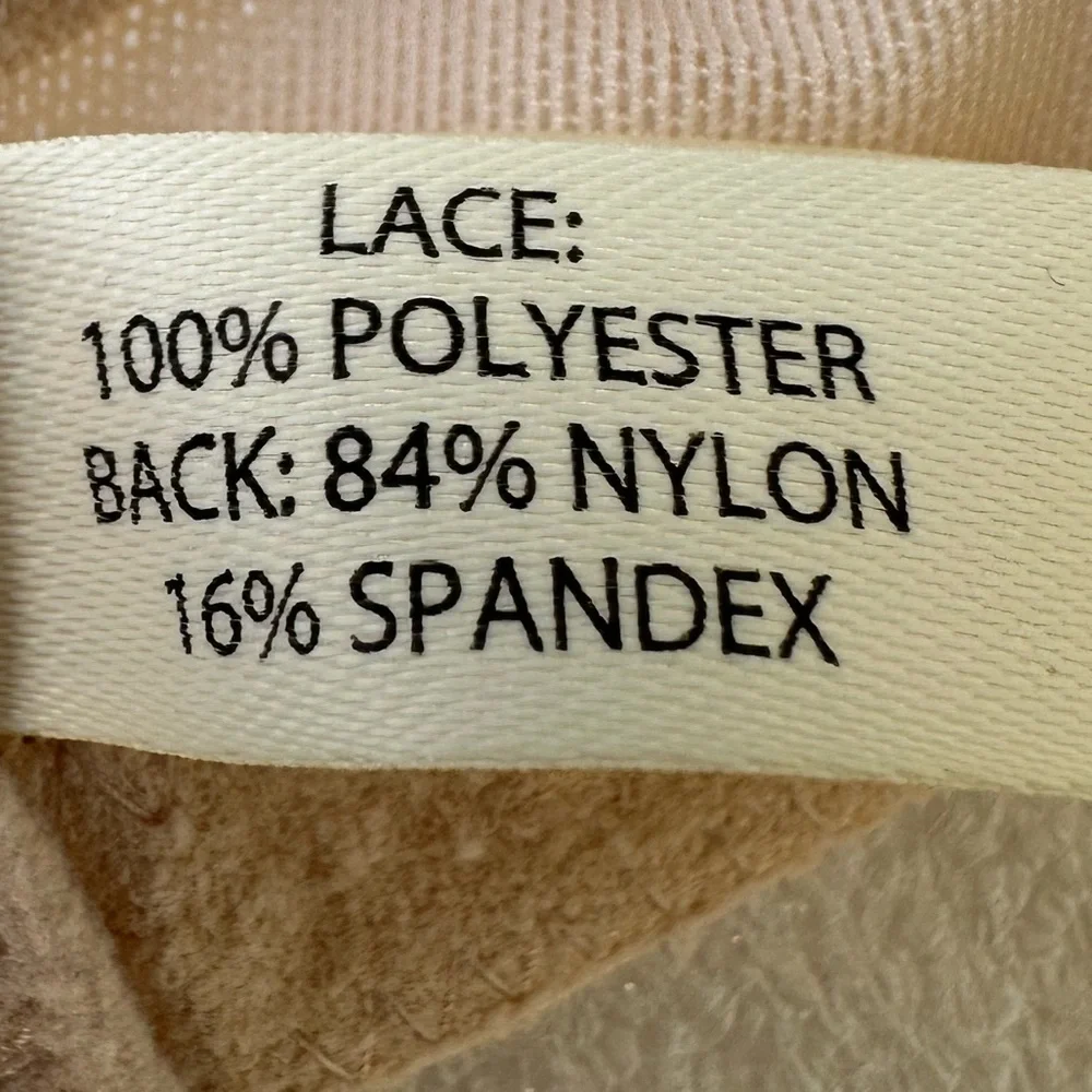 Soma Bra Beige Sheer Lace Underwire Embroidered 40C - Picture 8 of 14
